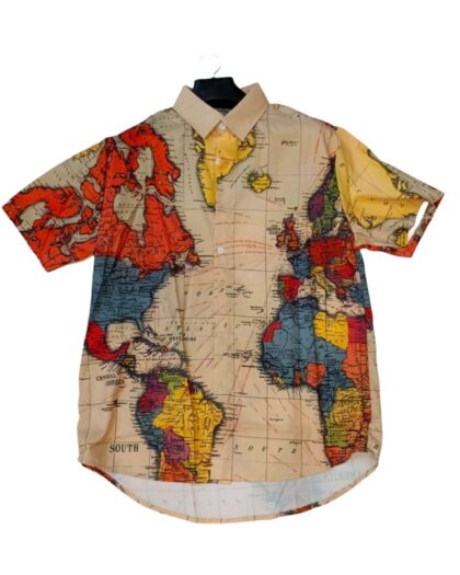 Men’s 3D Printed Shirts (World Map)