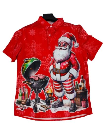Men's 3D Printed Shirts (Santa)